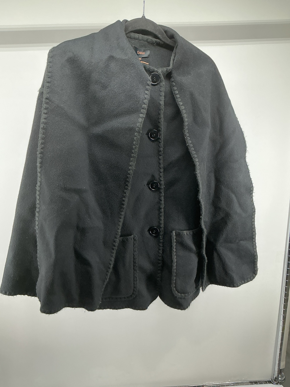 Double-Faced Merino Wool Scarf Coat